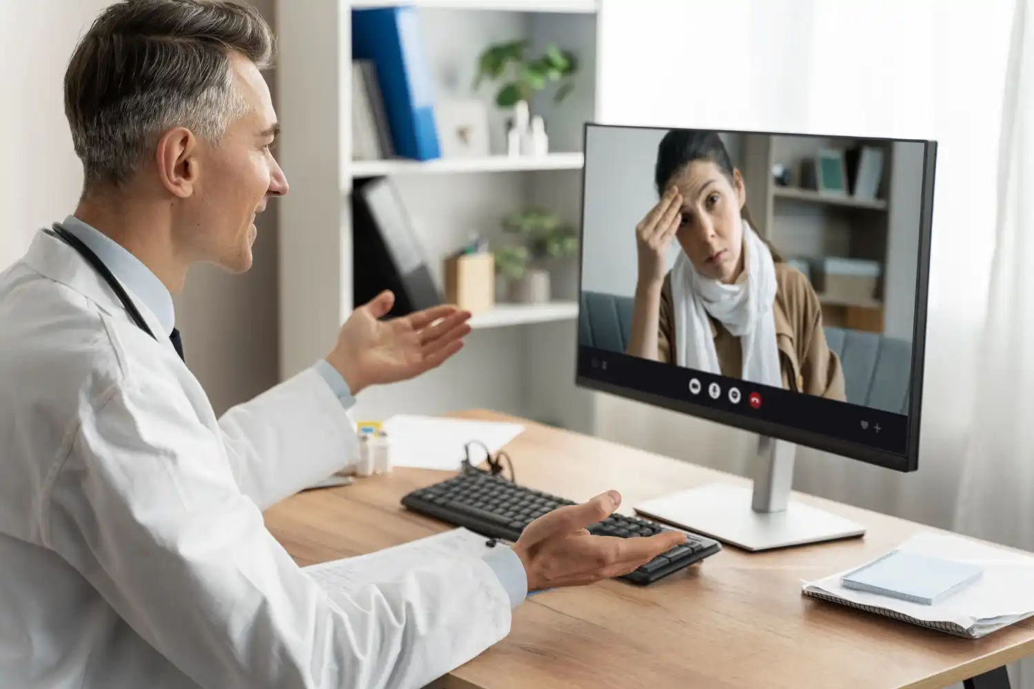 Online therapy session